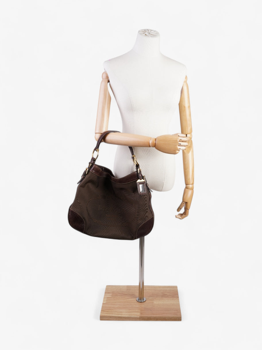 Prada Canapa Tote Brown Canvas Image 2