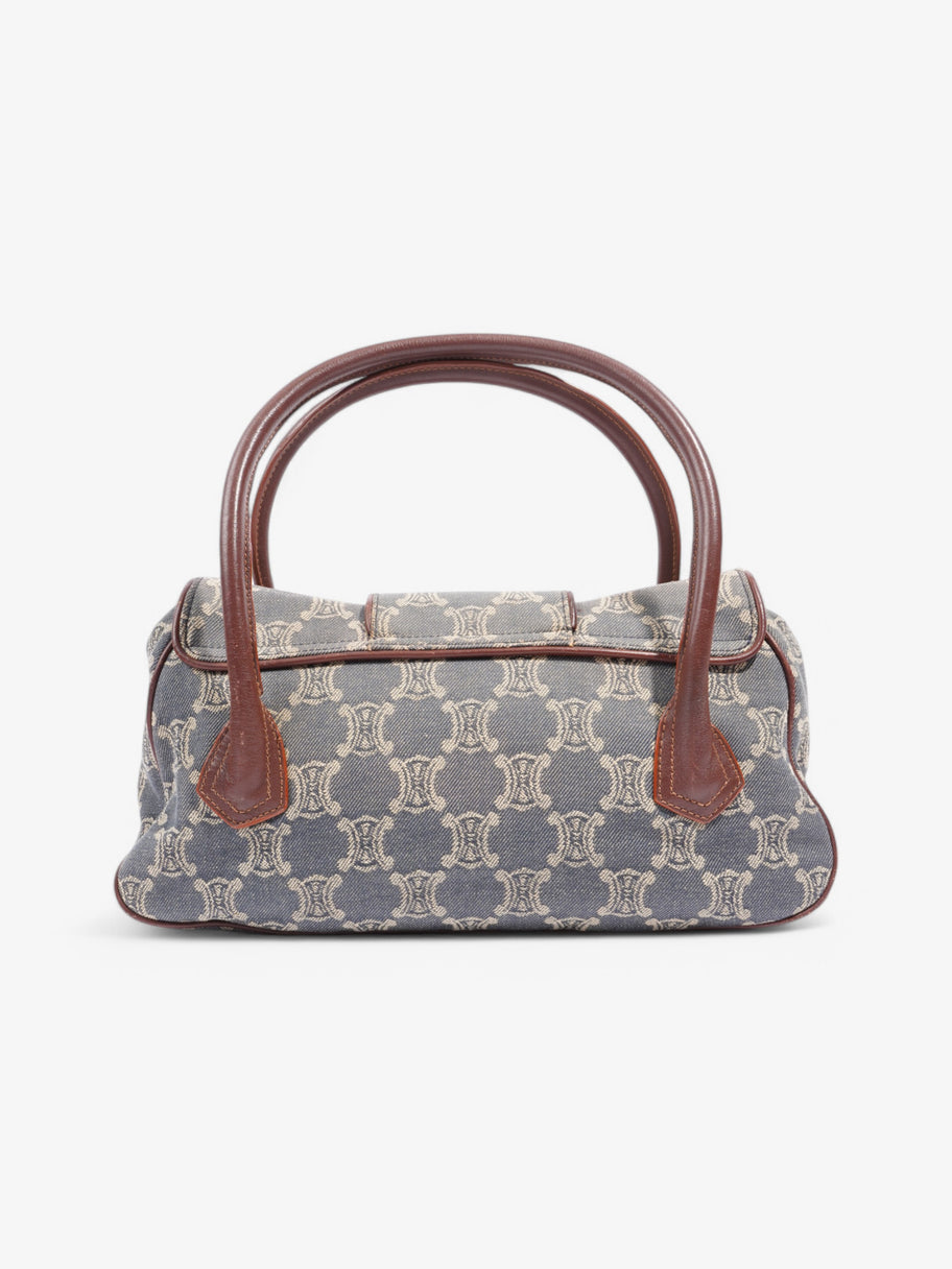 Celine Chouquette Triomphe Bag Blue / Beige  Denim Image 4
