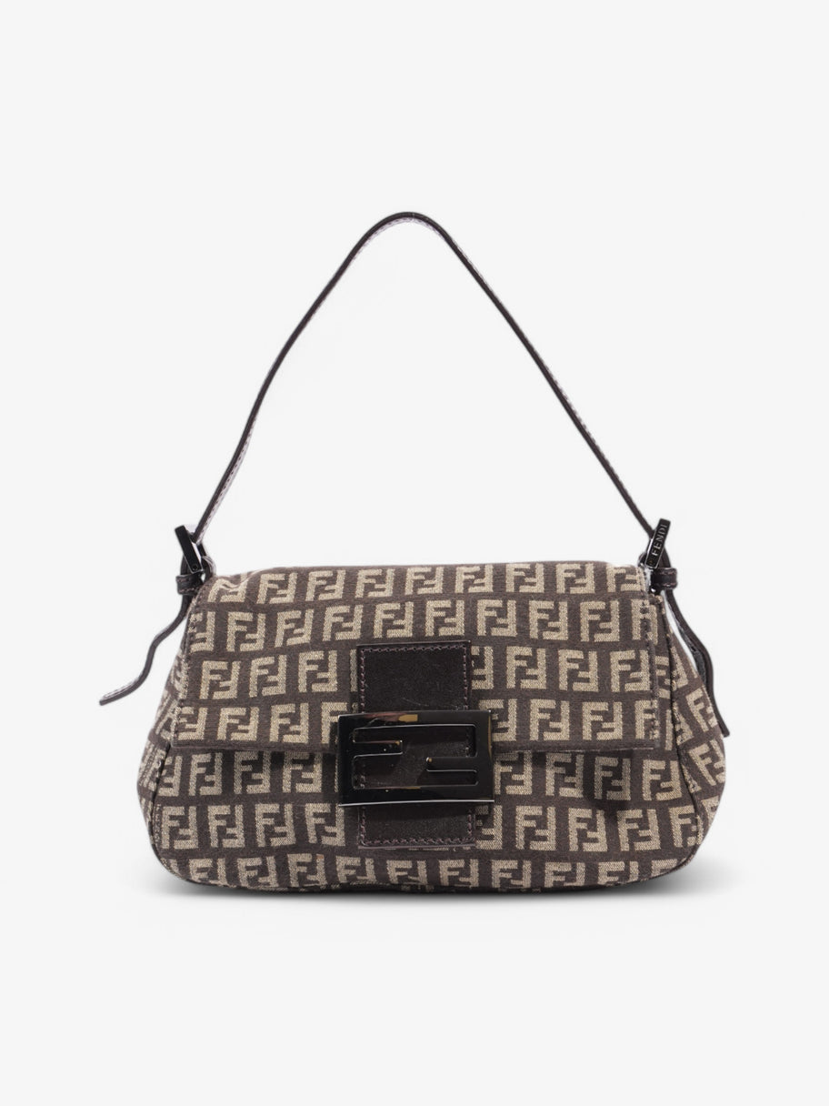 Fendi Shoulder Bag Brown / Beige Canvas Image 1