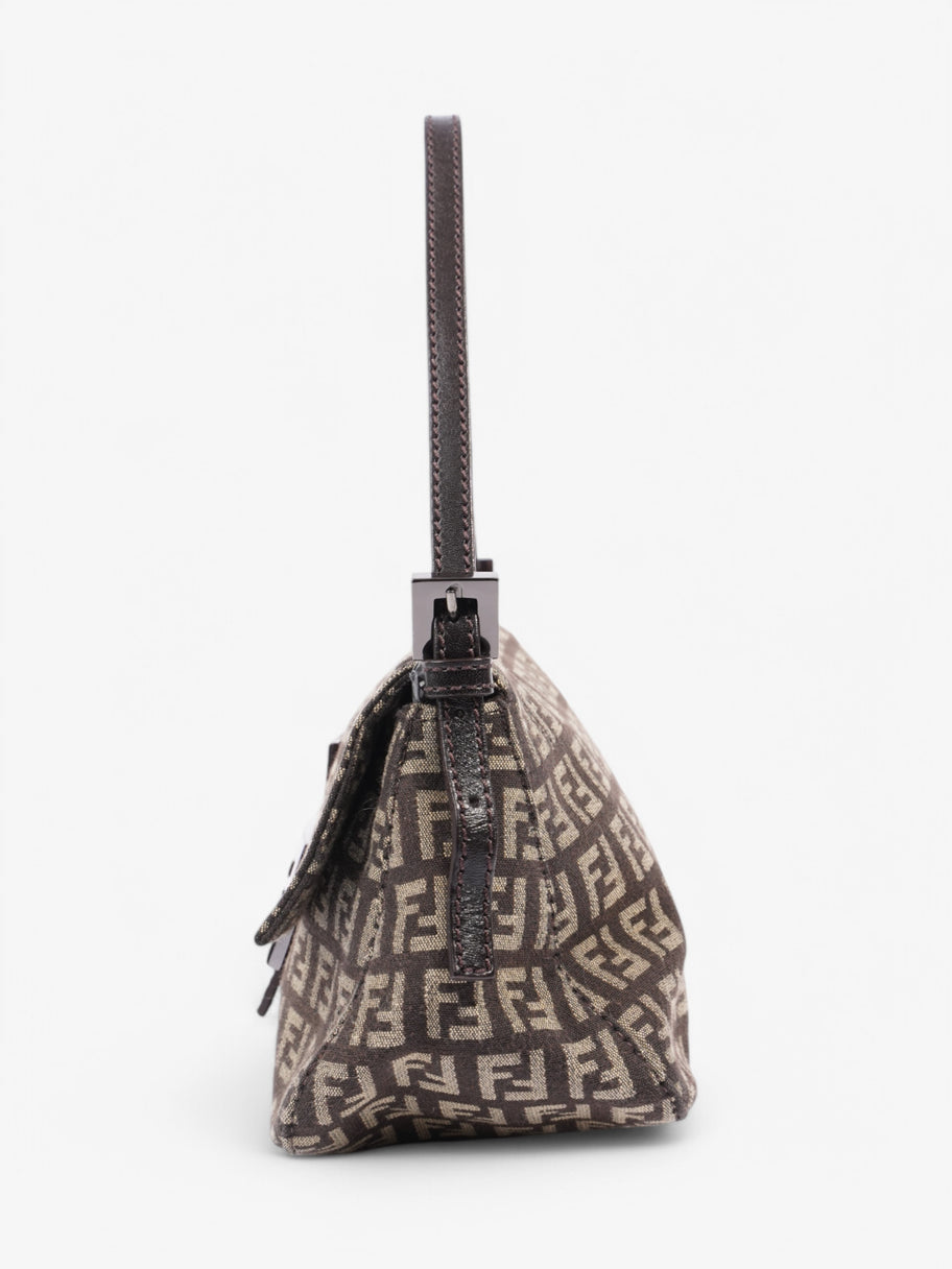 Fendi Shoulder Bag Brown / Beige Canvas Image 3