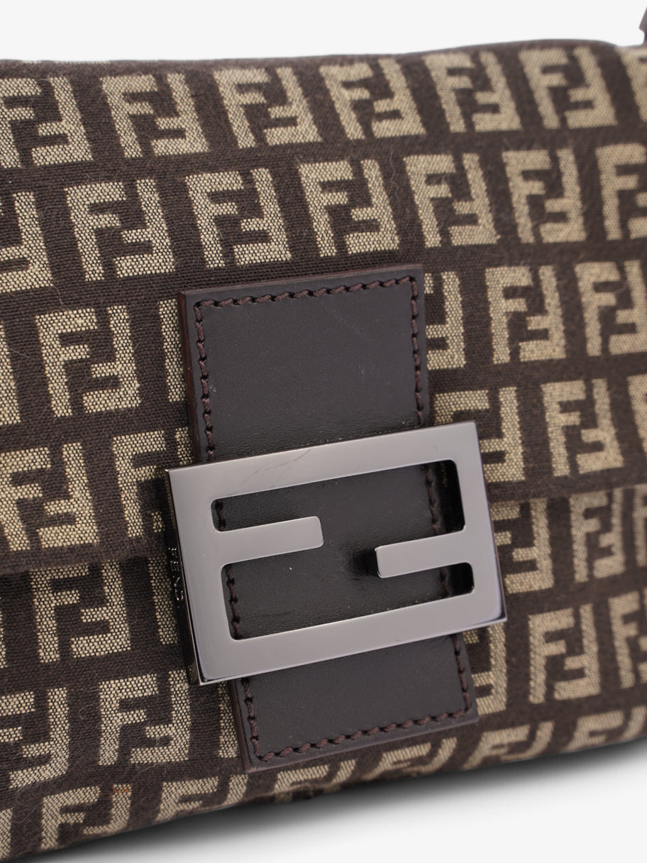 Fendi Shoulder Bag Brown / Beige Canvas Image 7