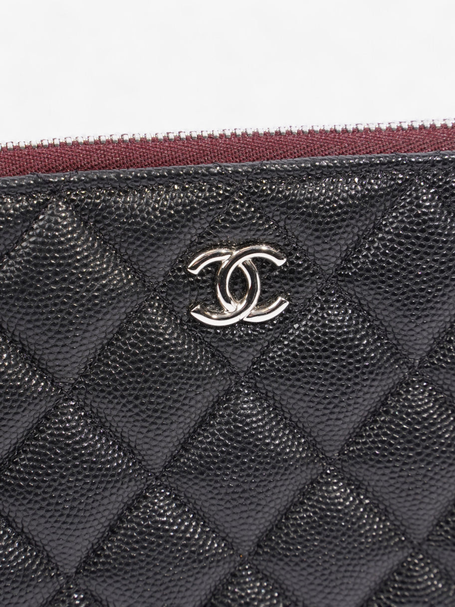 Chanel Purse Black Caviar Leather Image 4