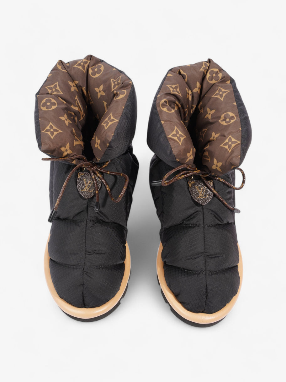 Louis Vuitton Pillow Comfort Ankle Boot Black / Khaki Nylon EU 37 UK 4 Image 8