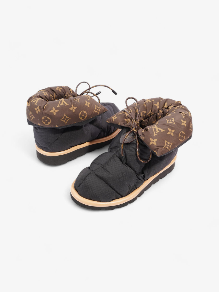 Louis Vuitton Pillow Comfort Ankle Boot Black / Khaki Nylon EU 37 UK 4 Image 9