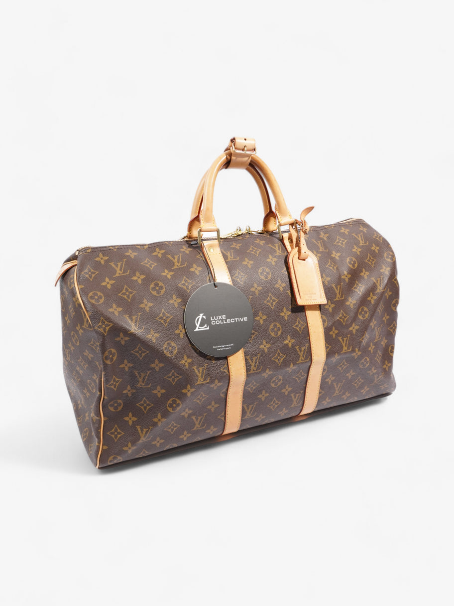Louis Vuitton Keepall 50 Monogram Coated Canvas Image 9
