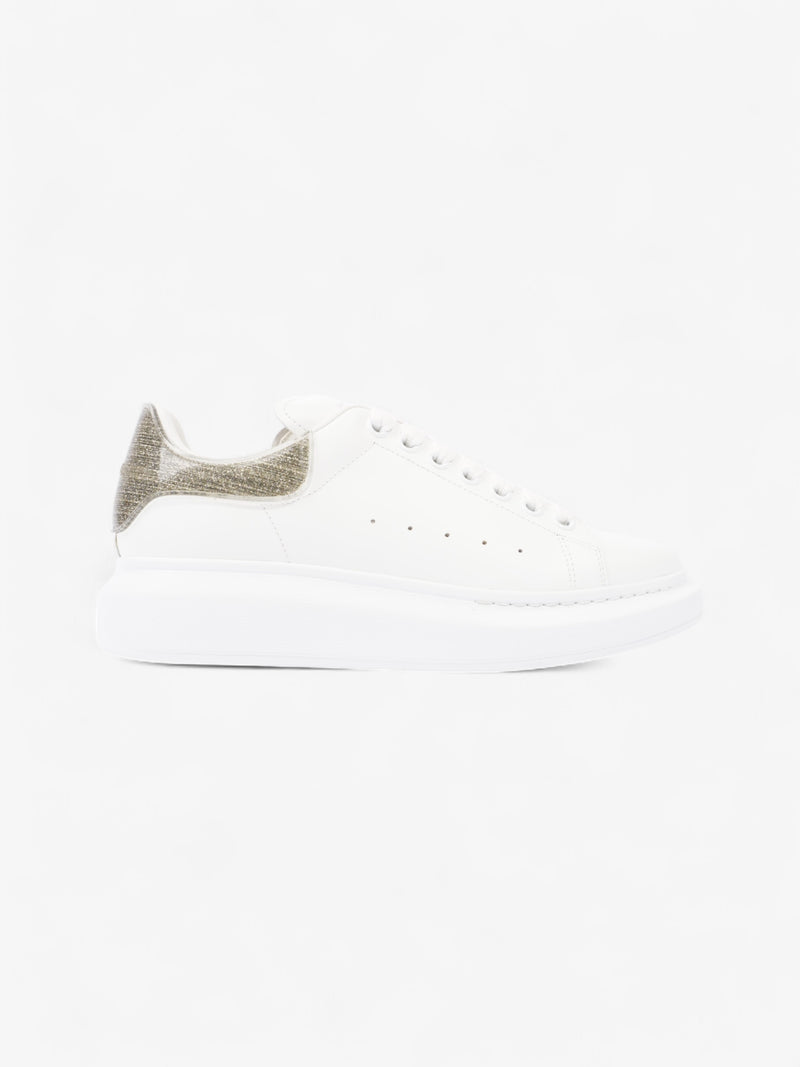  Alexander McQueen Oversized Sneakers White  / Gold Tab Leather EU 41 UK 8