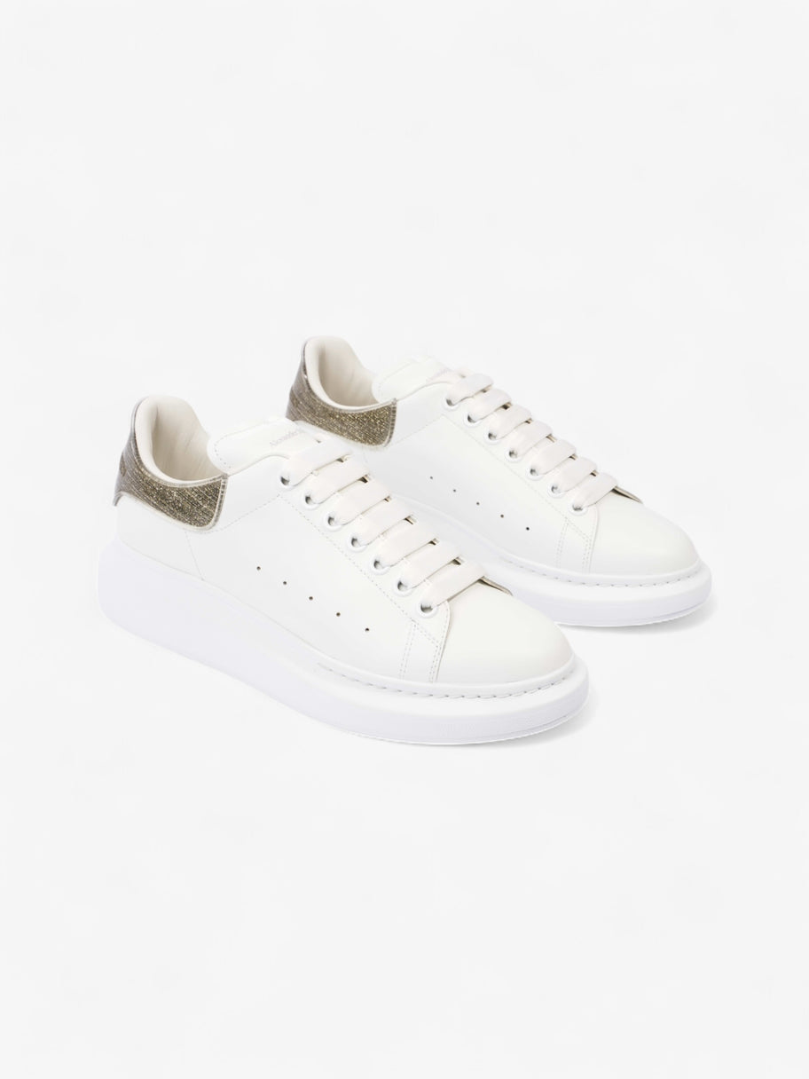 Alexander McQueen Oversized Sneakers White  / Gold Tab Leather EU 41 UK 8 Image 2