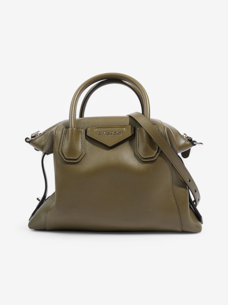  Givenchy Soft Antigona Dark Khaki Calfskin Leather Small