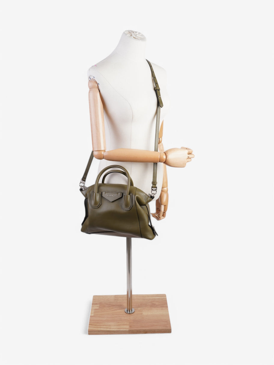 Givenchy Soft Antigona Dark Khaki Calfskin Leather Small Image 2