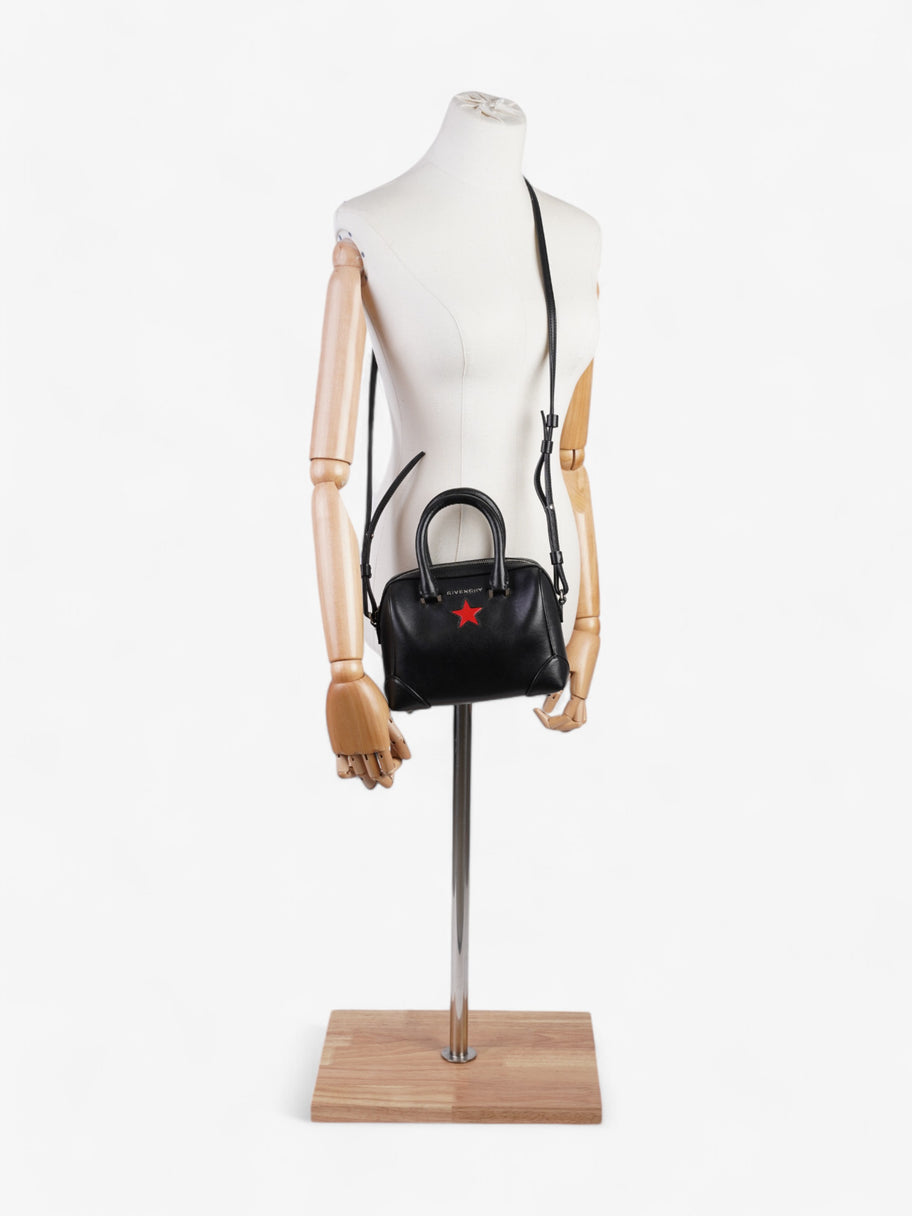 Givenchy Lucrezia Black / Red Calfskin Leather Micro Image 2