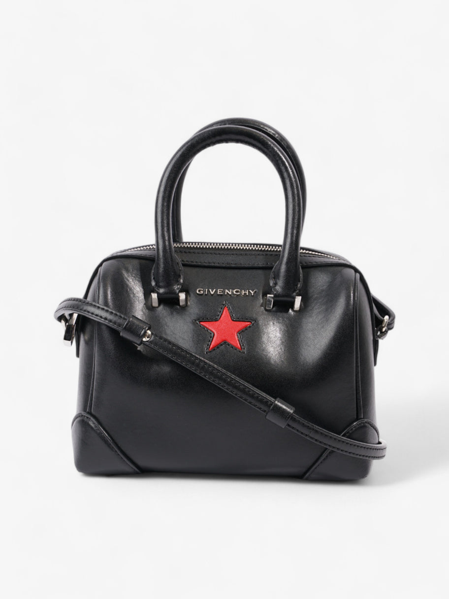 Givenchy Lucrezia Black / Red Calfskin Leather Micro Image 1