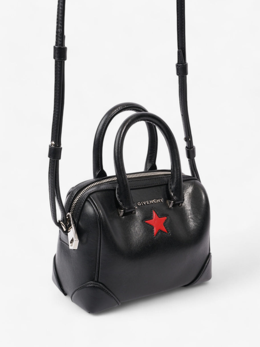 Givenchy Lucrezia Black / Red Calfskin Leather Micro Image 7