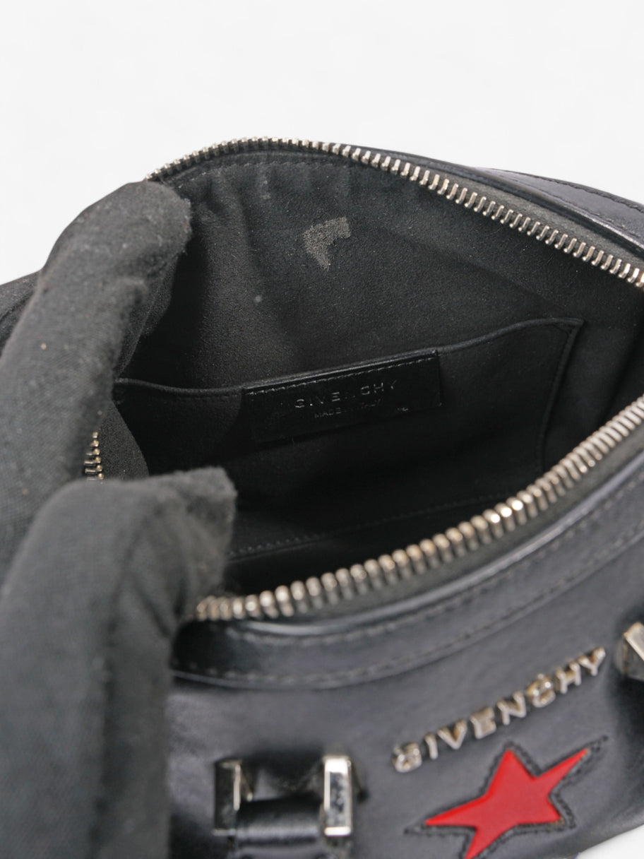 Givenchy Lucrezia Black / Red Calfskin Leather Micro Image 9