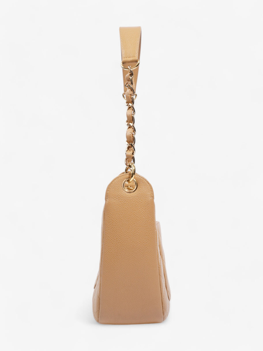 Chanel Timeless CC Shoulder Bag Beige Caviar Leather Image 3