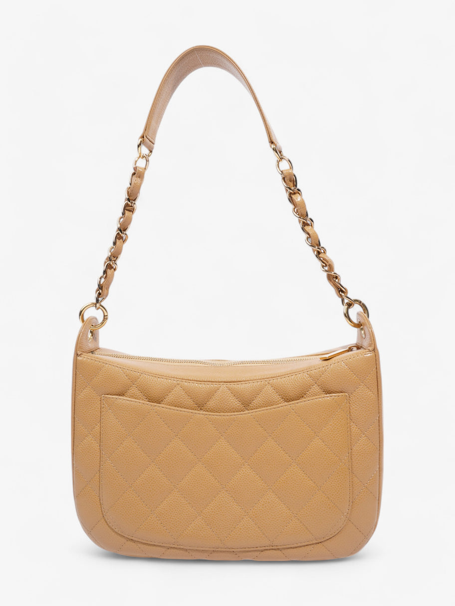 Chanel Timeless CC Shoulder Bag Beige Caviar Leather Image 4