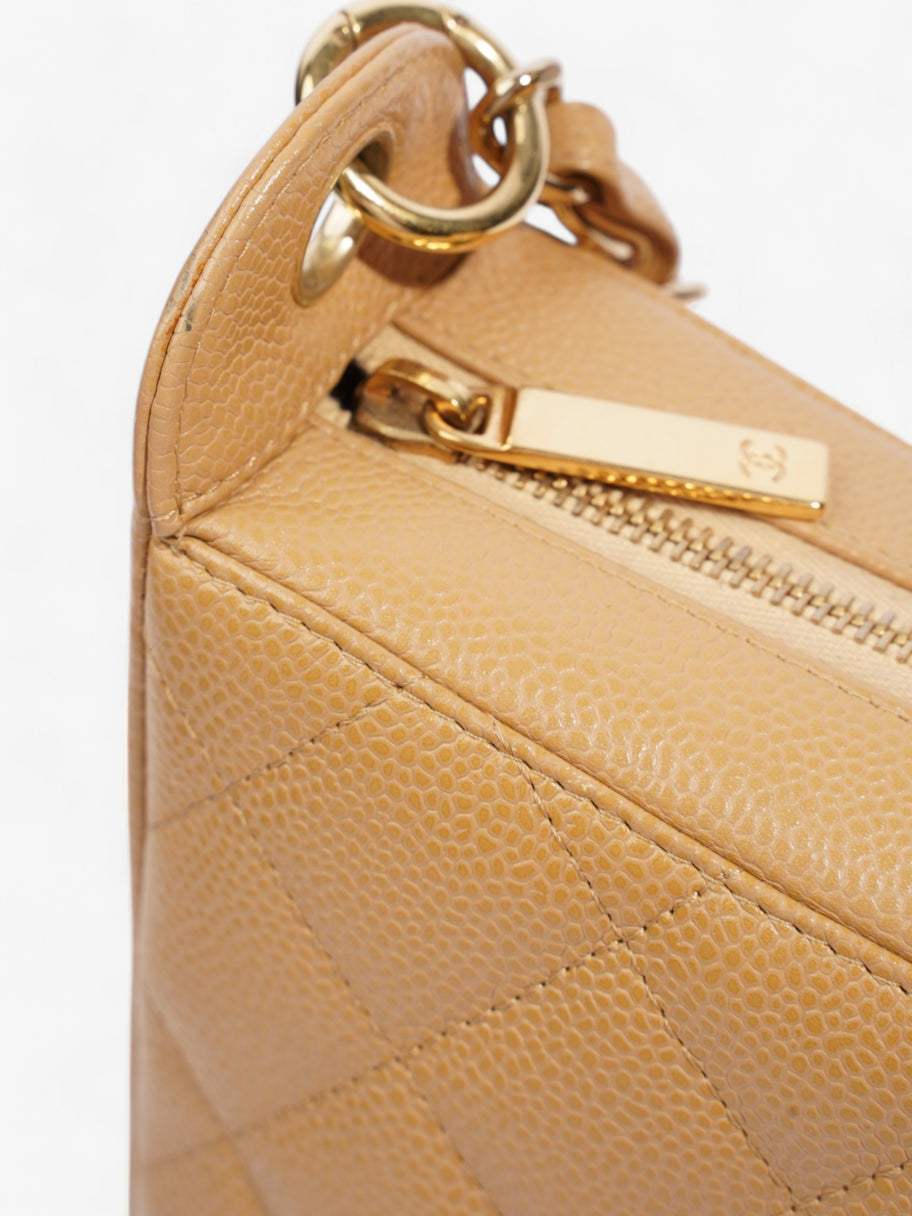 Chanel Timeless CC Shoulder Bag Beige Caviar Leather Image 9