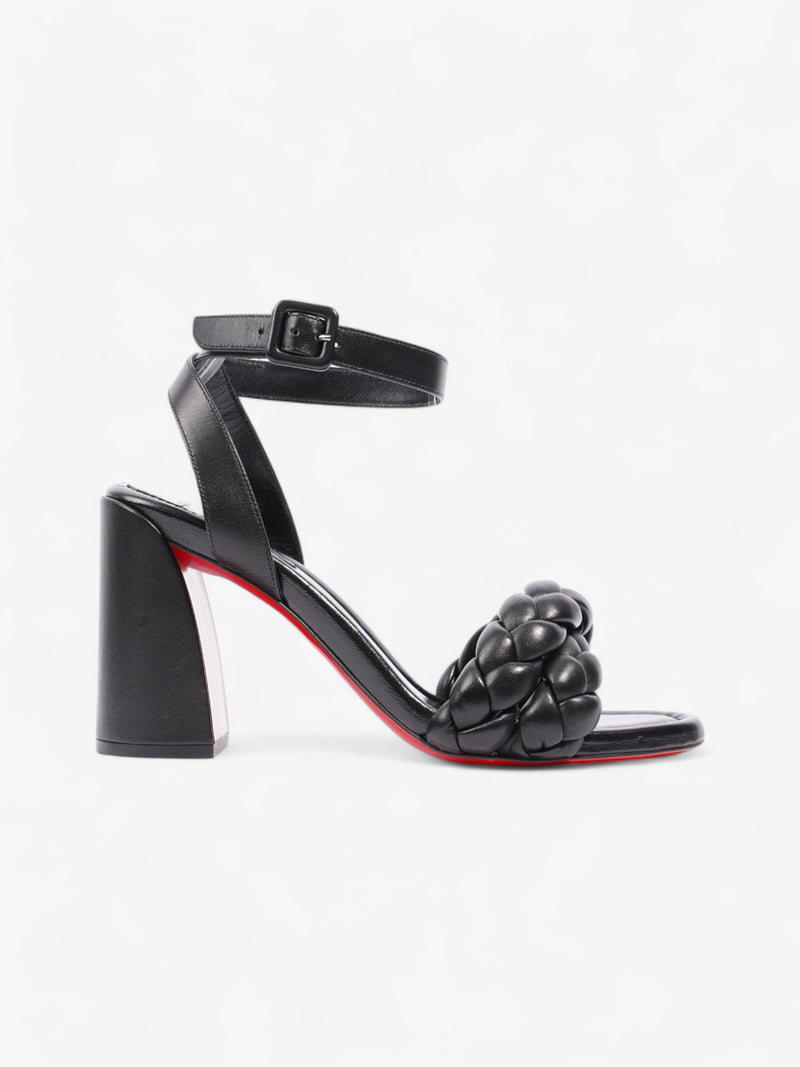  Christian Louboutin Brio 85mm Black Leather EU 39.5 UK 6.5