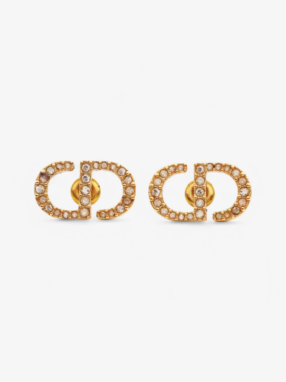 Christian Dior Petit CD Stud Earrings Gold Base Metal Image 1