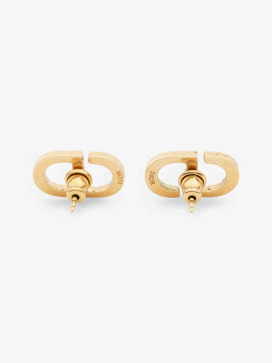 Christian Dior Petit CD Stud Earrings Gold Base Metal Image 3