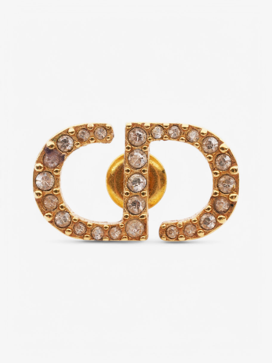 Christian Dior Petit CD Stud Earrings Gold Base Metal Image 4