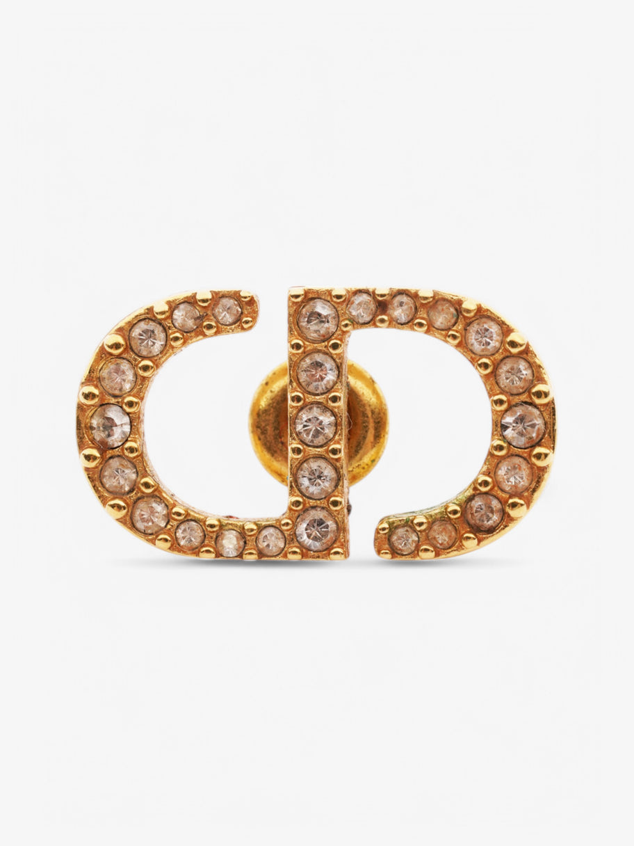 Christian Dior Petit CD Stud Earrings Gold Base Metal Image 5