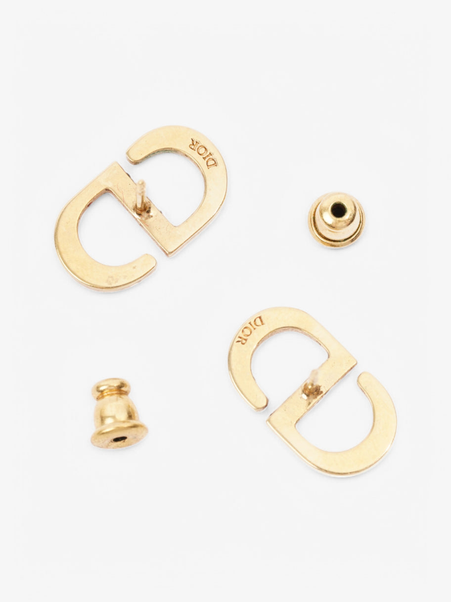 Christian Dior Petit CD Stud Earrings Gold Base Metal Image 6