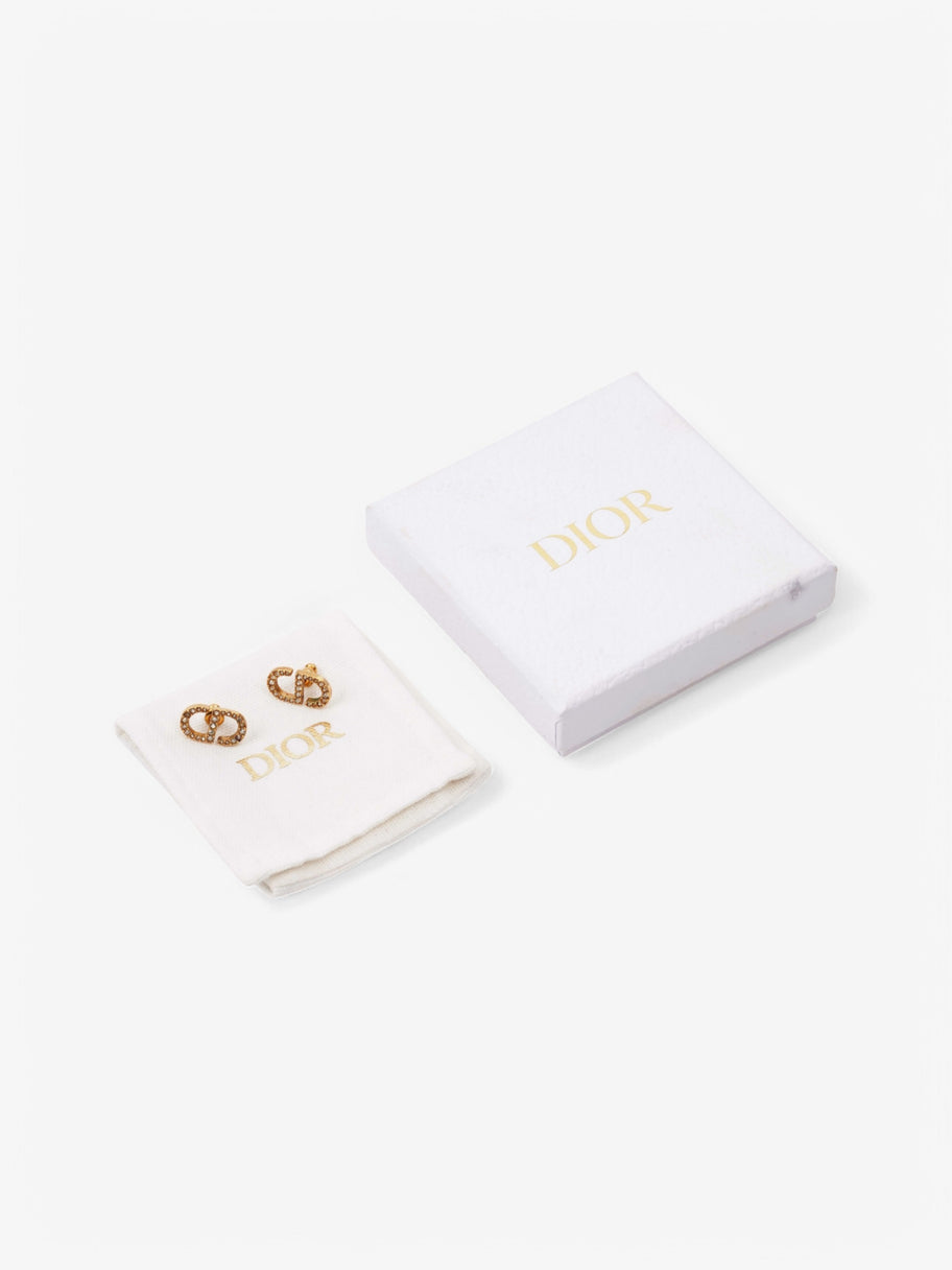 Christian Dior Petit CD Stud Earrings Gold Base Metal Image 7