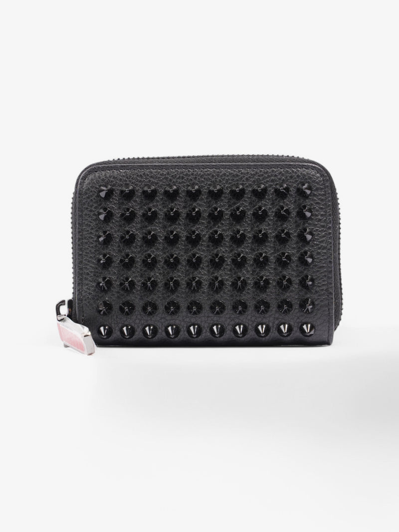  Christian Louboutin Panettone Coin Purse Black Calfskin Leather