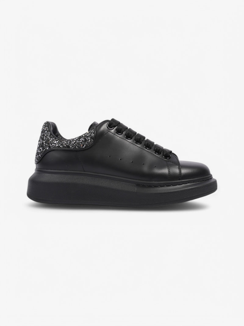  Alexander McQueen Oversized Sneakers Black / Glitter Tab Leather EU 37 UK 4
