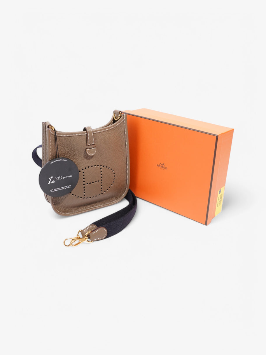 Hermes Evelyne Etoupe Clemence Leather Mini Image 10