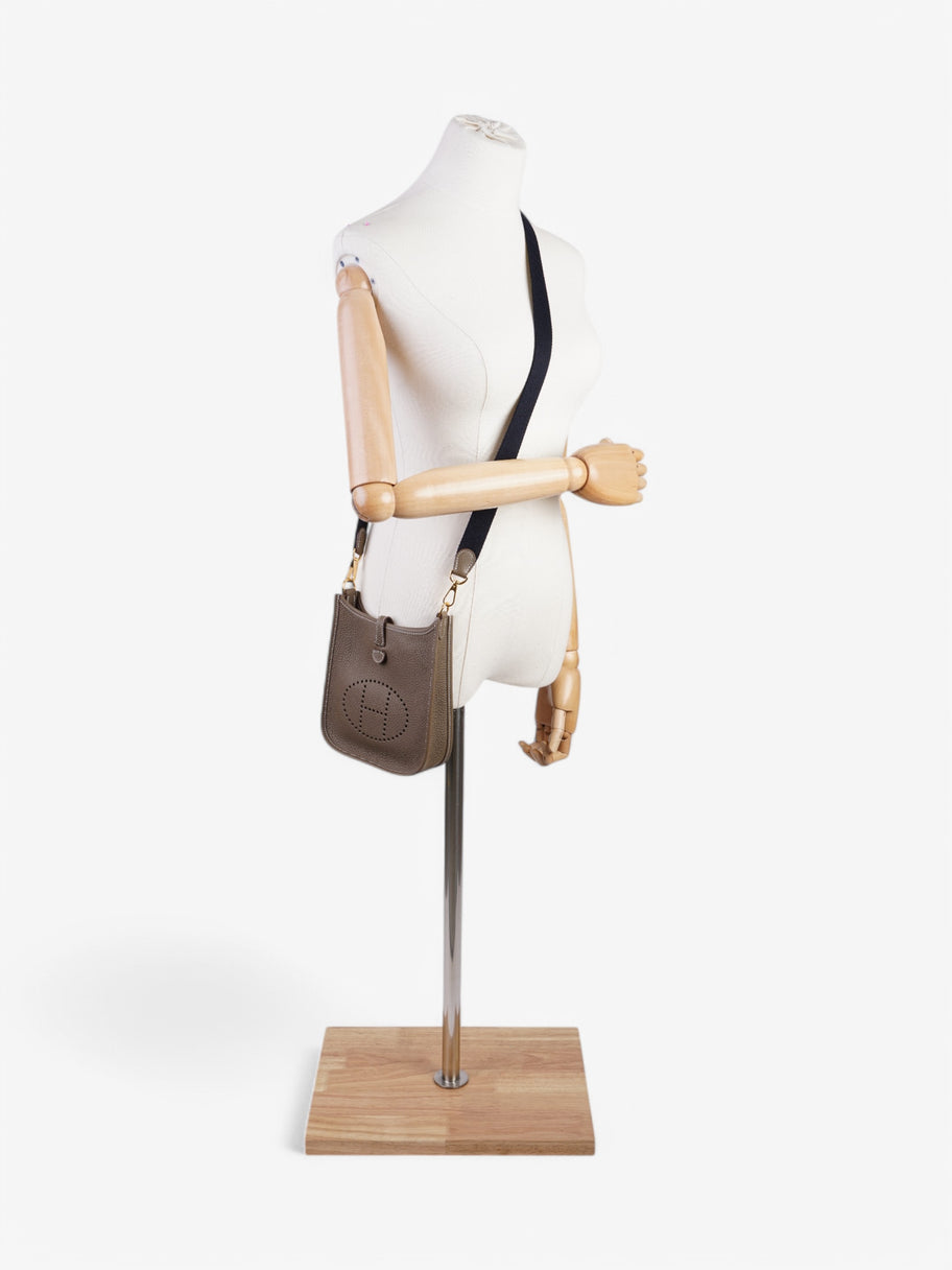 Hermes Evelyne Etoupe Clemence Leather Mini Image 2