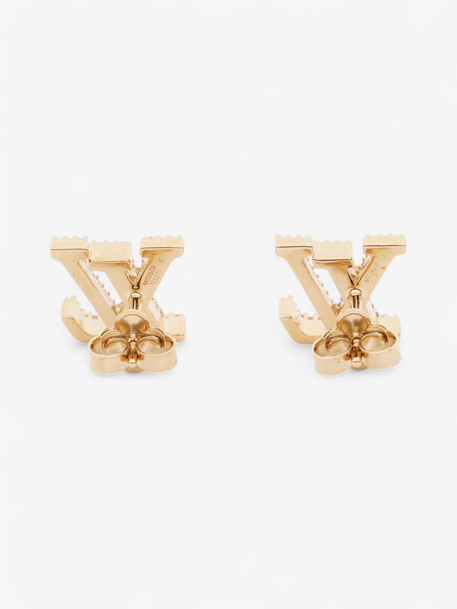 Louis Vuitton LV Iconic Earrings Gold / White Base Metal Image 2