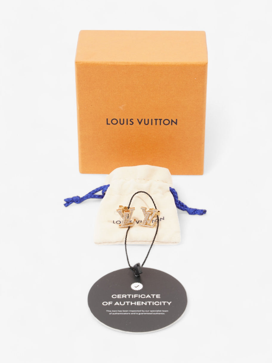 Louis Vuitton LV Iconic Earrings Gold / White Base Metal Image 5