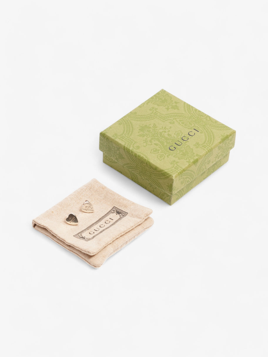 Gucci Trademark Heart Earrings Silver Silver Sterling Image 5