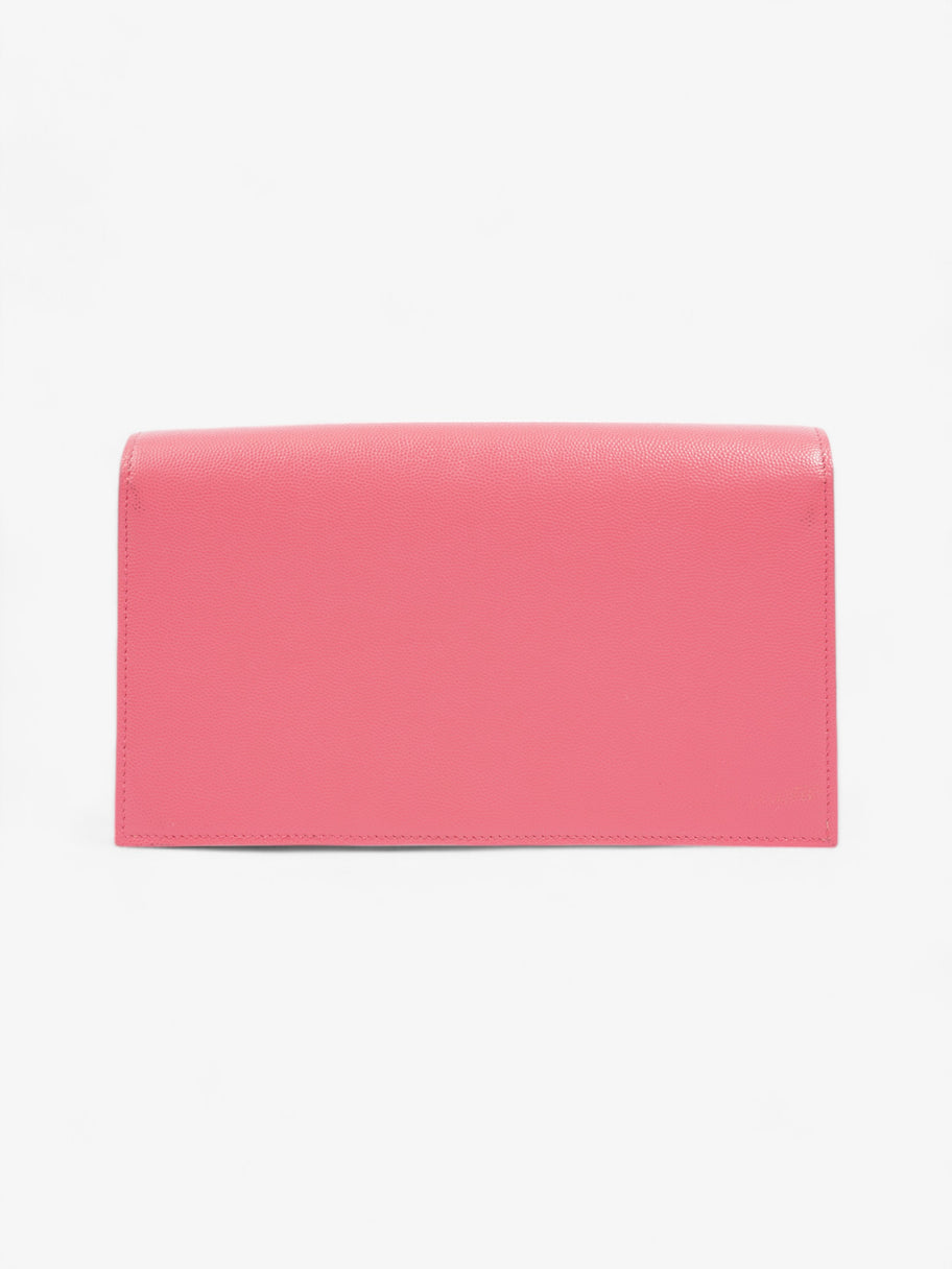 Saint Laurent Kate Neon Pink Grained Leather Image 5
