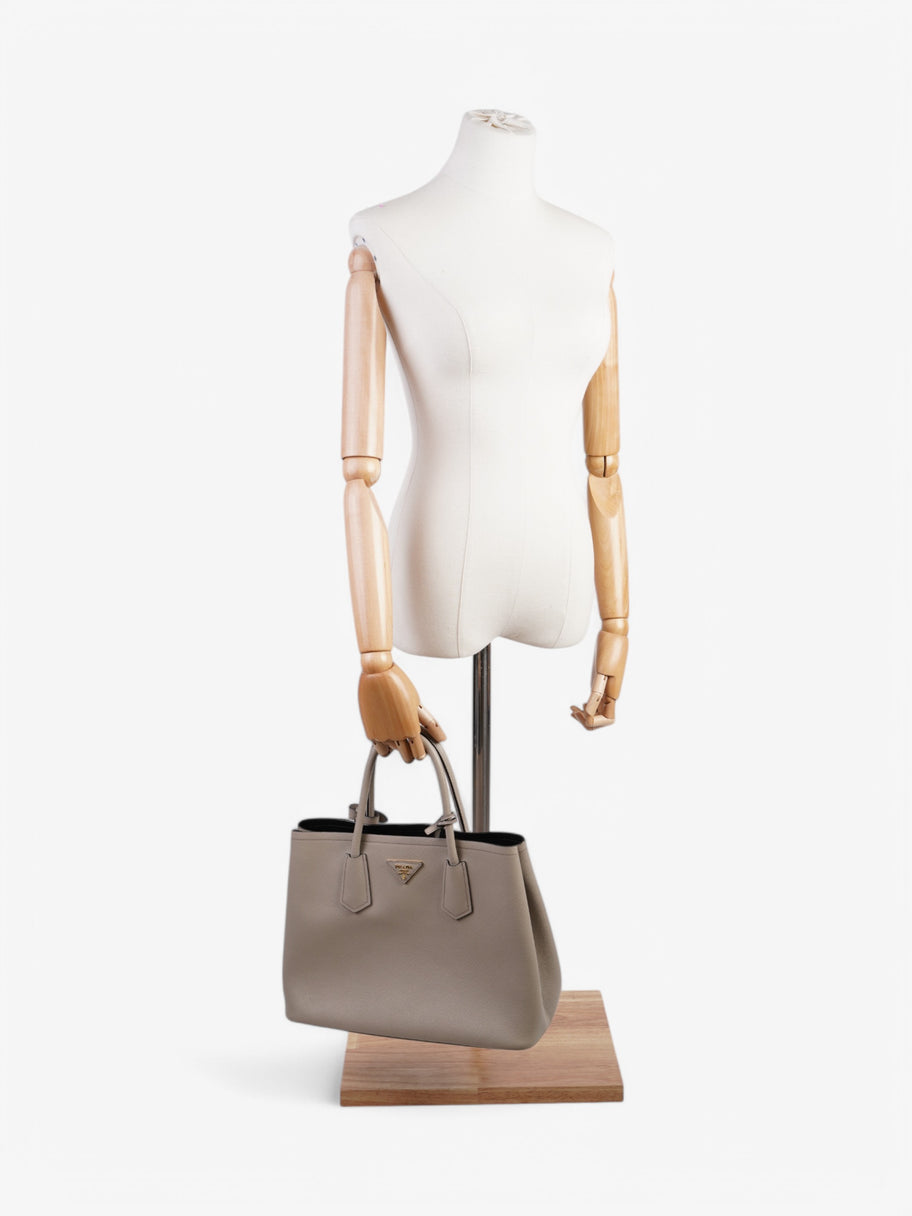 Prada Galleria Greige Saffiano Leather Large Image 2