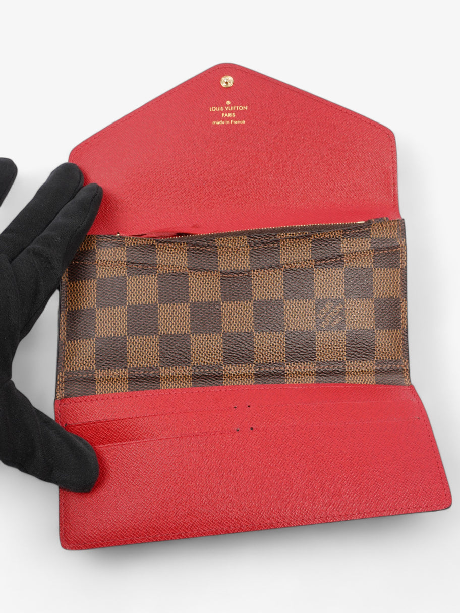 Louis Vuitton Josephine Damier Ebene / Red Coated Canvas Image 5