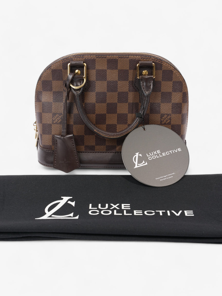 Louis Vuitton Alma Damier Ebene Coated Canvas BB Image 9