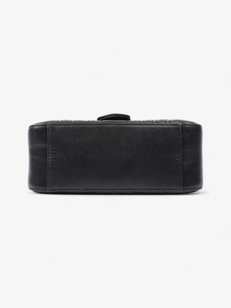 Gucci GG Marmont Top Handle Bag Black Matelasse Leather Mini Image 6