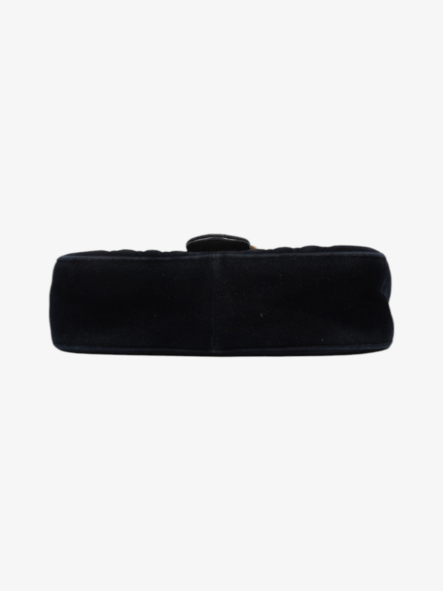 Gucci Marmont Flap Black Velvet Mini Image 6
