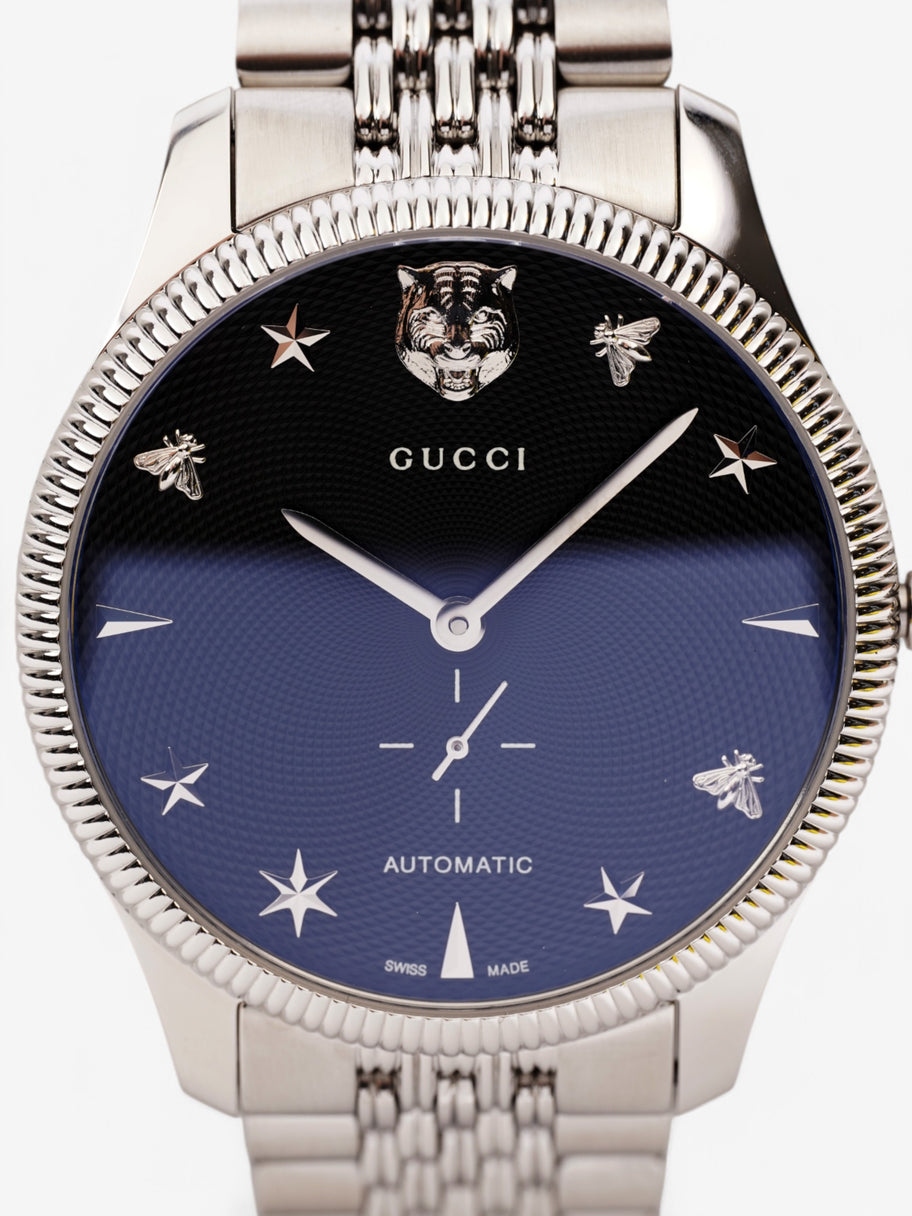 Gucci G-Timeless 126.3 Black / Silver Stainless Steel 40mm Image 2