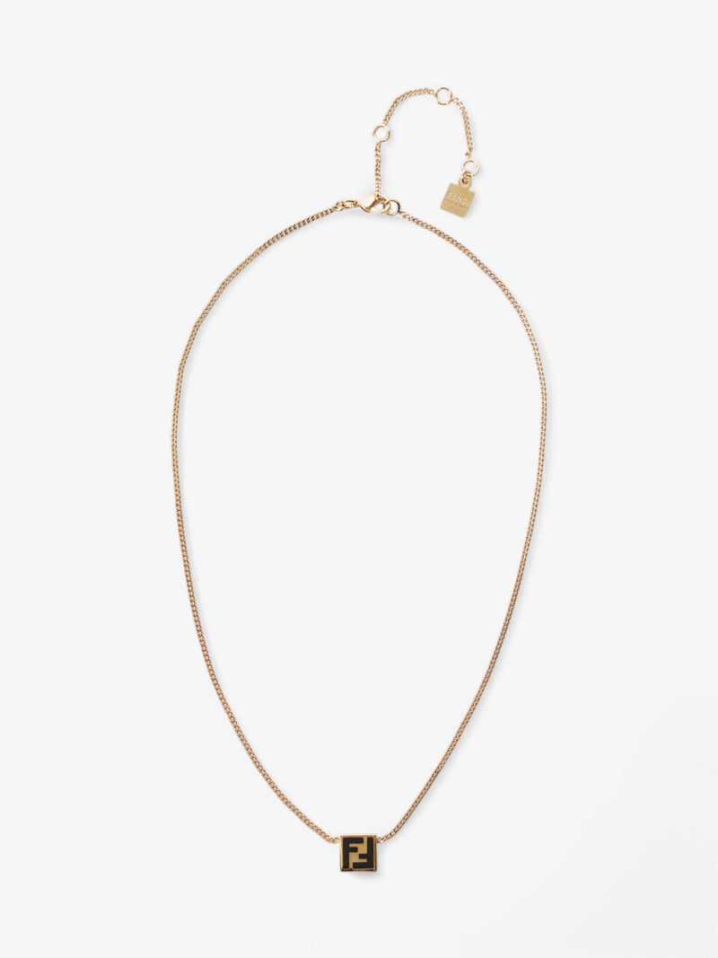  Fendi Forever Fendi Necklace Gold / black Base Metal