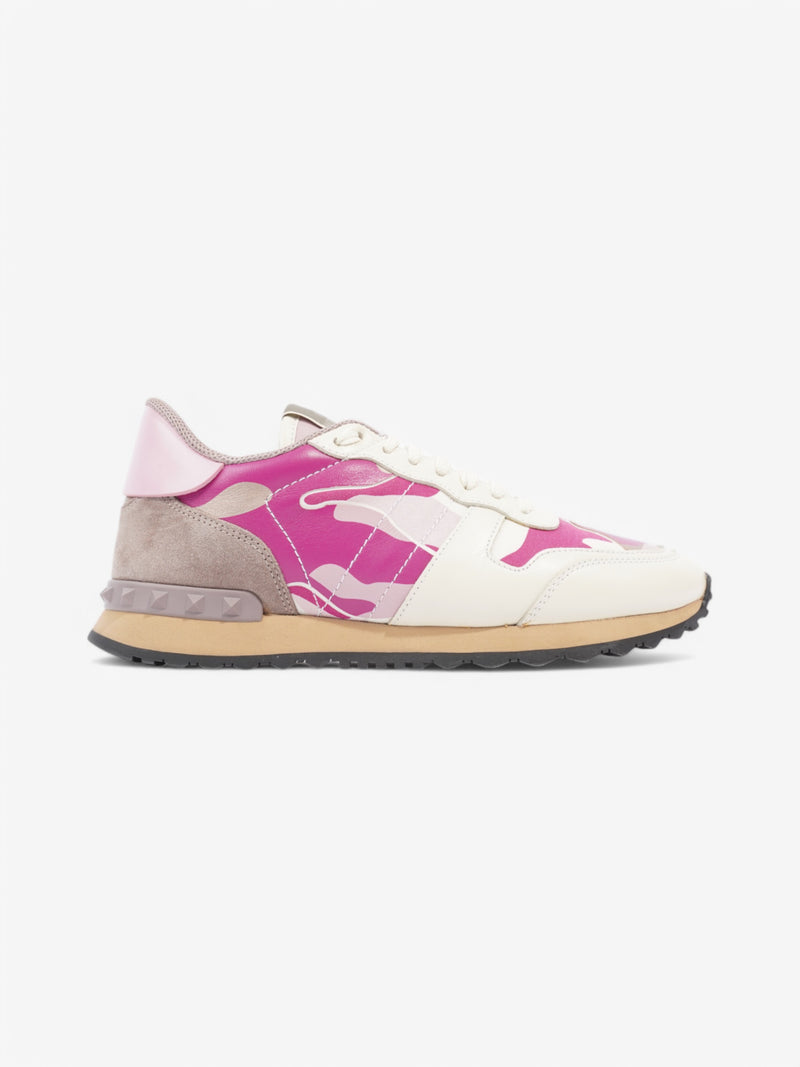  Valentino Rockrunner Sneakers Cream / Pink / Grey Leather EU 38.5 UK 5.5