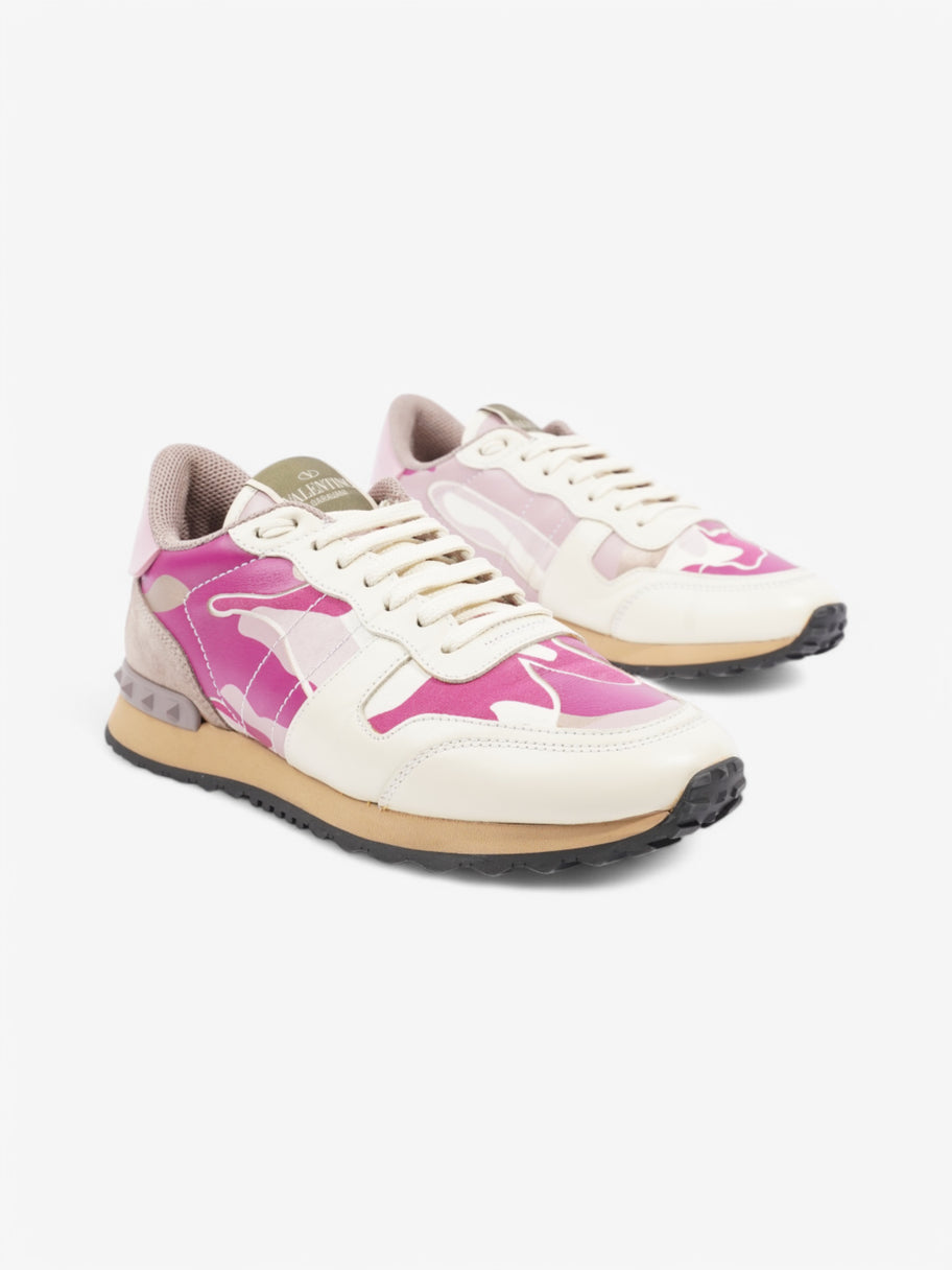 Valentino Rockrunner Sneakers Cream / Pink / Grey Leather EU 38.5 UK 5.5 Image 2