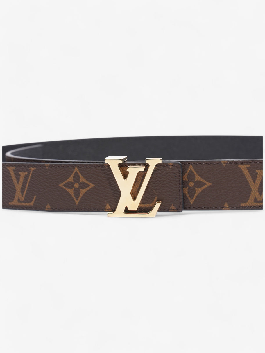 Louis Vuitton 30mm Reversible Belt Monogram / Black Coated Canvas 85cm 34