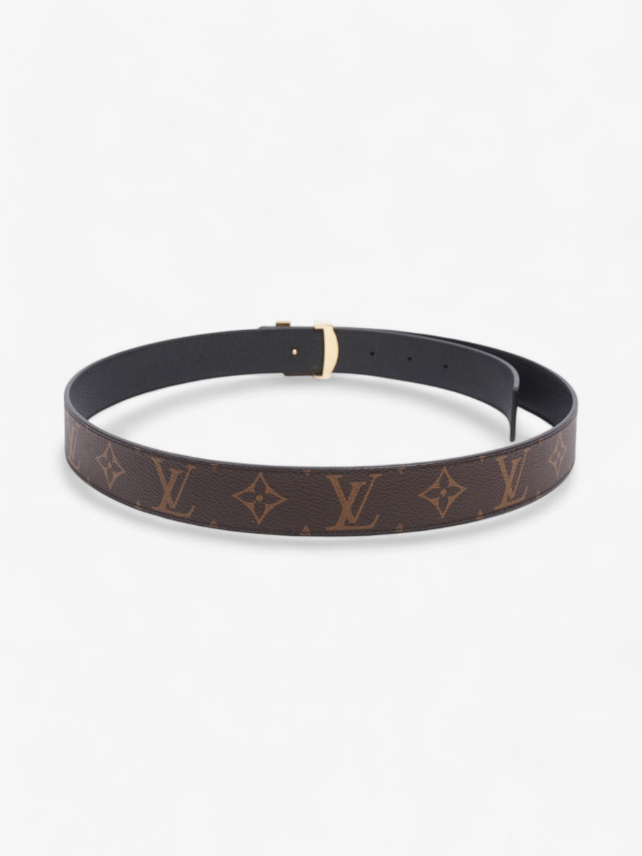 Louis Vuitton 30mm Reversible Belt Monogram / Black Coated Canvas 85cm 34