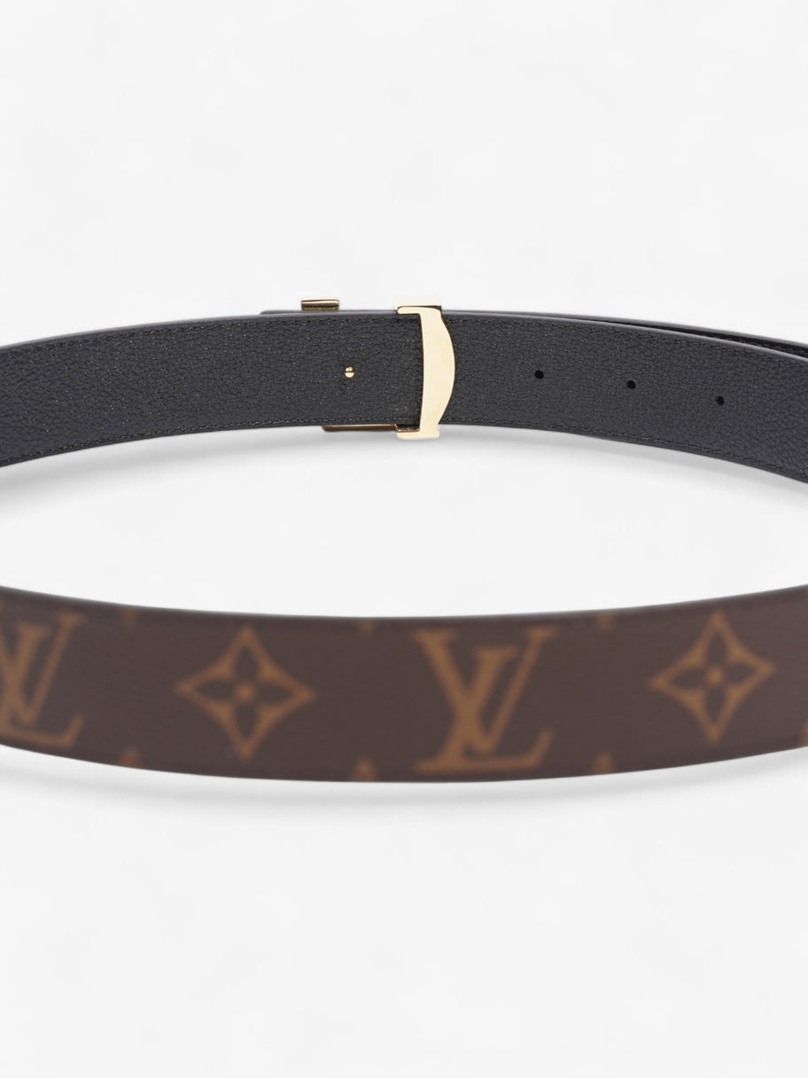 Louis Vuitton 30mm Reversible Belt Monogram / Black Coated Canvas 85cm 34