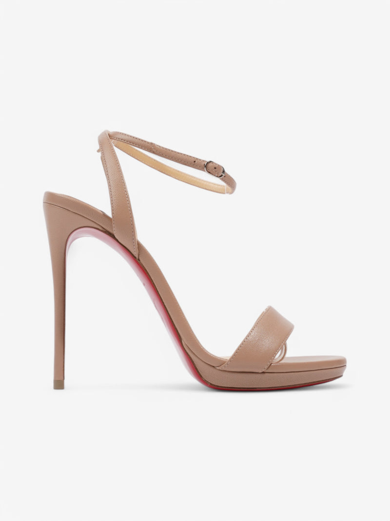 Christian Louboutin Loubi Queen 120 Nude Leather EU 39 UK 6