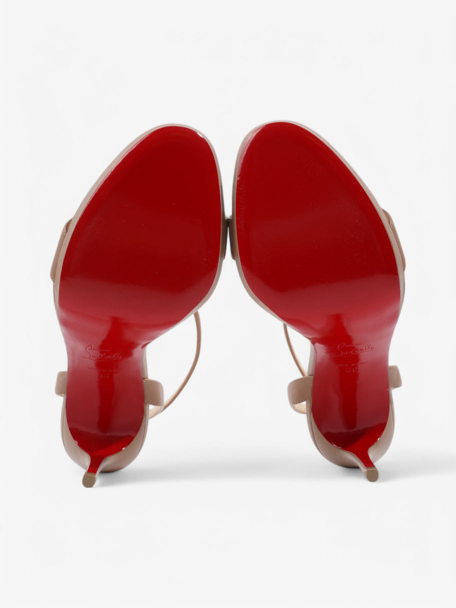 Christian Louboutin Loubi Queen 120 Nude Leather EU 39 UK 6 Image 7