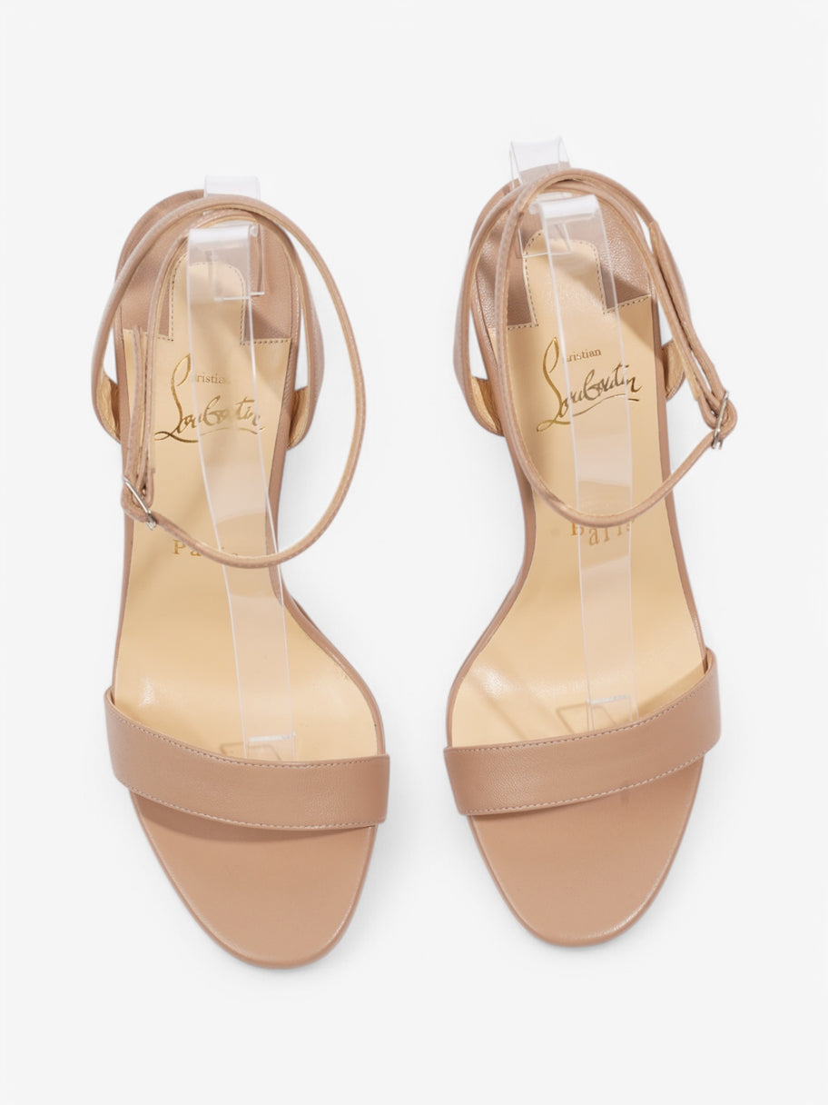 Christian Louboutin Loubi Queen 120 Nude Leather EU 39 UK 6 Image 8